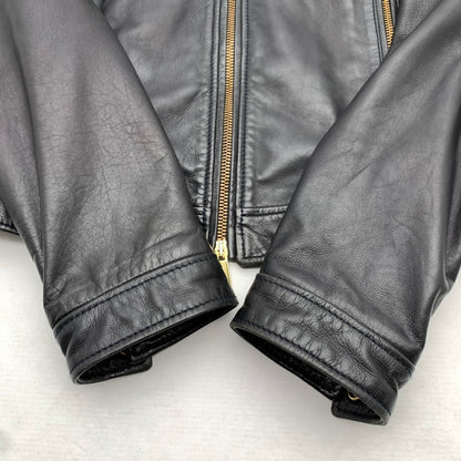 【中古品】【メンズ】 DSQUARED2 ディースクエアード S74AM0372 SINGLE RIDERS JACKET シングル ライダースジャケット BLACK SIZE:44 ガーメント.ハンガー付属 13AW 141-260814-io-14-fuzh カラー：ブラック 万代Net店