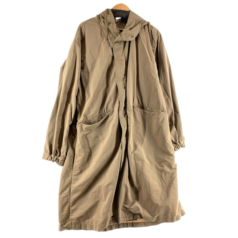【中古品】【メンズ】 COMOLI コモリ K01-04005 17SS HOODED COAT フーディー コート BEIGE SIZE:2 ※一部汚れ有 140-260814-io-08-fuzh カラー：ベージュ 万代Net店