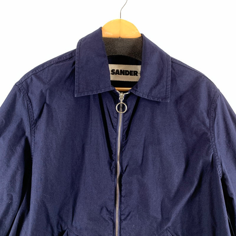【中古品】【メンズ】 JIL SANDER ジルサンダー JPUU420815 ZIP UP JACKET ジップアップジャケット NAVY SIZE:46 141-260814-io-01-fuzh カラー：ネイビー 万代Net店