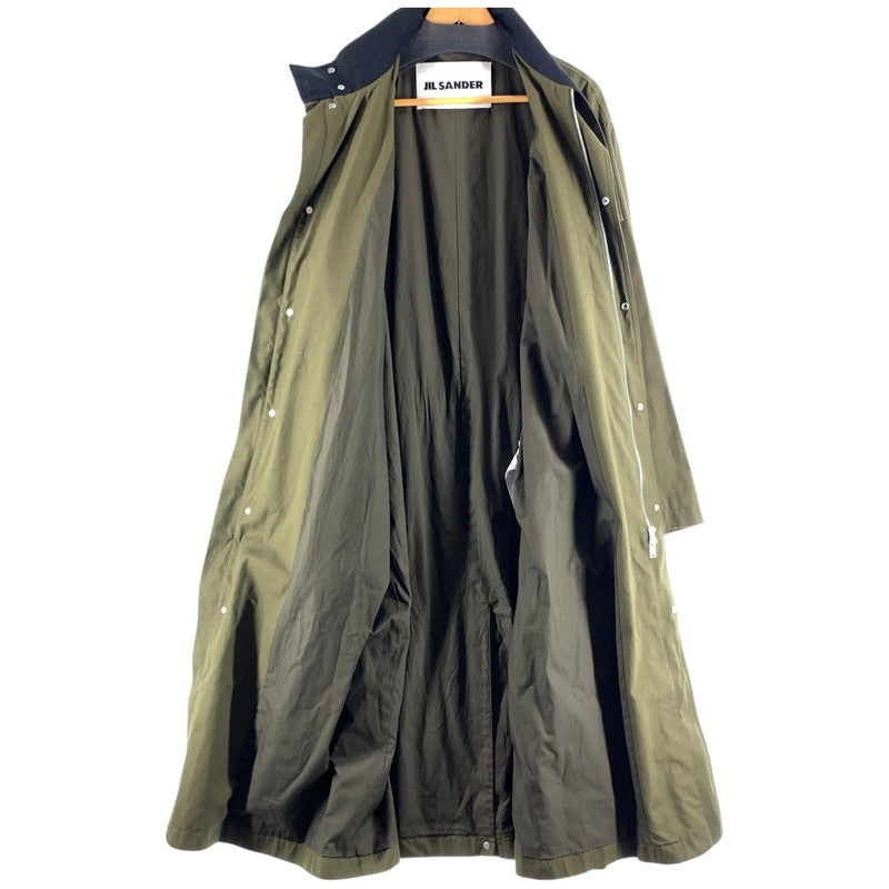 【中古品】【メンズ】 JIL SANDER ジルサンダー J21AA0030 膝丈コート ロングコート KHAKI SIZE:50 ※汚れ・シワあり 141-260814-io-09-fuzh カラー：カーキ 万代Net店