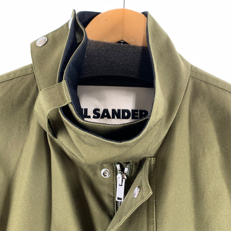 【中古品】【メンズ】 JIL SANDER ジルサンダー J21AA0030 膝丈コート ロングコート KHAKI SIZE:50 ※汚れ・シワあり 141-260814-io-09-fuzh カラー：カーキ 万代Net店