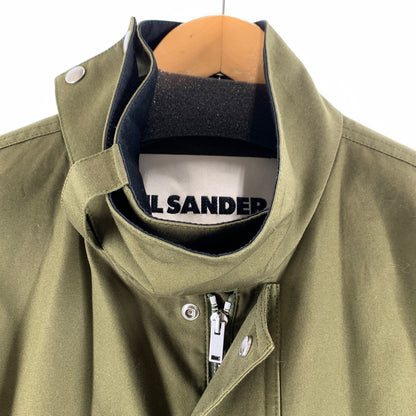 【中古品】【メンズ】 JIL SANDER ジルサンダー J21AA0030 膝丈コート ロングコート KHAKI SIZE:50 ※汚れ・シワあり 141-260814-io-09-fuzh カラー：カーキ 万代Net店