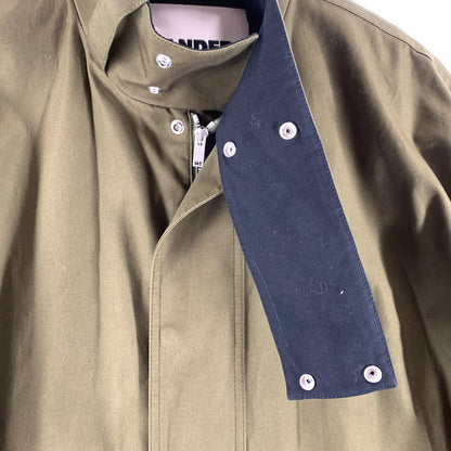 【中古品】【メンズ】 JIL SANDER ジルサンダー J21AA0030 膝丈コート ロングコート KHAKI SIZE:50 ※汚れ・シワあり 141-260814-io-09-fuzh カラー：カーキ 万代Net店