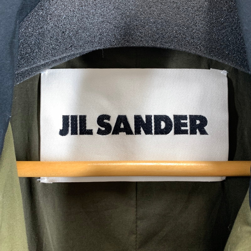 【中古品】【メンズ】 JIL SANDER ジルサンダー J21AA0030 膝丈コート ロングコート KHAKI SIZE:50 ※汚れ・シワあり 141-260814-io-09-fuzh カラー：カーキ 万代Net店