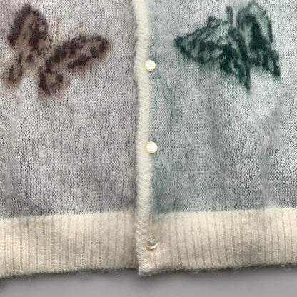 【中古品】【メンズ】 NEEDLES ニードルス J0365 PAPILION MOHAIR CARDIGAN パピリオン モヘア カーディガン WHITE SIZE:L 140-260814-io-06-fuzh カラー：ホワイト 万代Net店