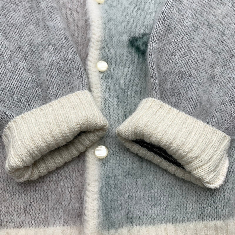 【中古品】【メンズ】 NEEDLES ニードルス J0365 PAPILION MOHAIR CARDIGAN パピリオン モヘア カーディガン WHITE SIZE:L 140-260814-io-06-fuzh カラー：ホワイト 万代Net店