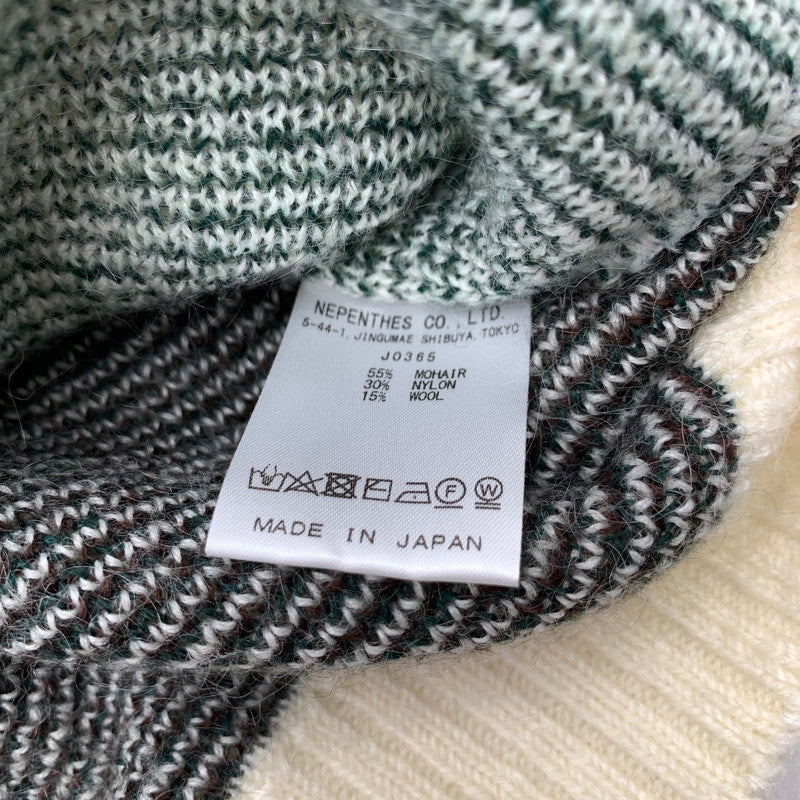 【中古品】【メンズ】 NEEDLES ニードルス J0365 PAPILION MOHAIR CARDIGAN パピリオン モヘア カーディガン WHITE SIZE:L 140-260814-io-06-fuzh カラー：ホワイト 万代Net店