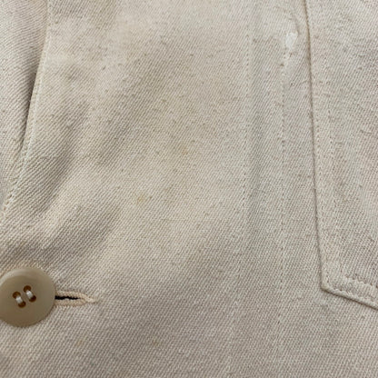 【中古品】【メンズ】 COMOLI コモリ Z01-01025 シルクネプ 1938 ジャケット CREAM SIZE:4 ※汚れ有 140-260814-io-07-fuzh カラー：クリーム 万代Net店