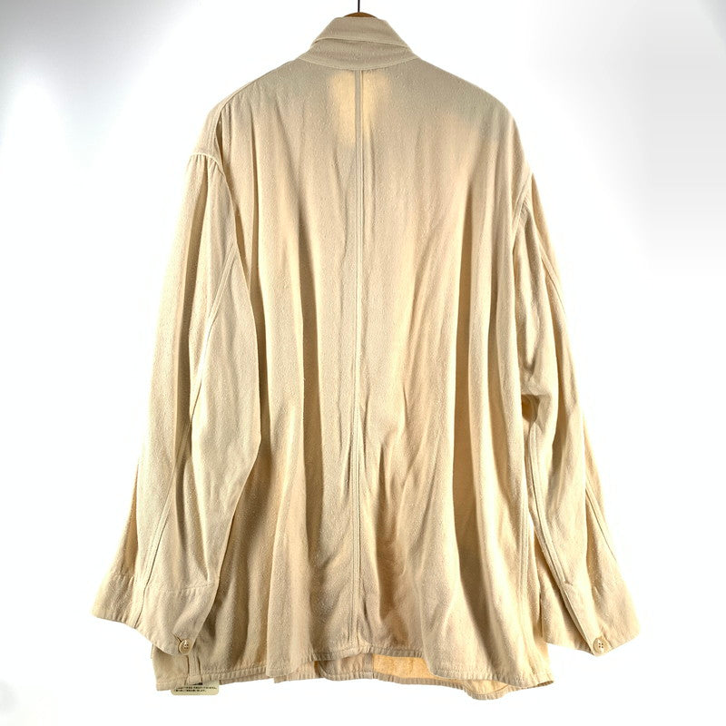 【中古品】【メンズ】 COMOLI コモリ Z01-01025 シルクネプ 1938 ジャケット CREAM SIZE:4 ※汚れ有 140-260814-io-07-fuzh カラー：クリーム 万代Net店