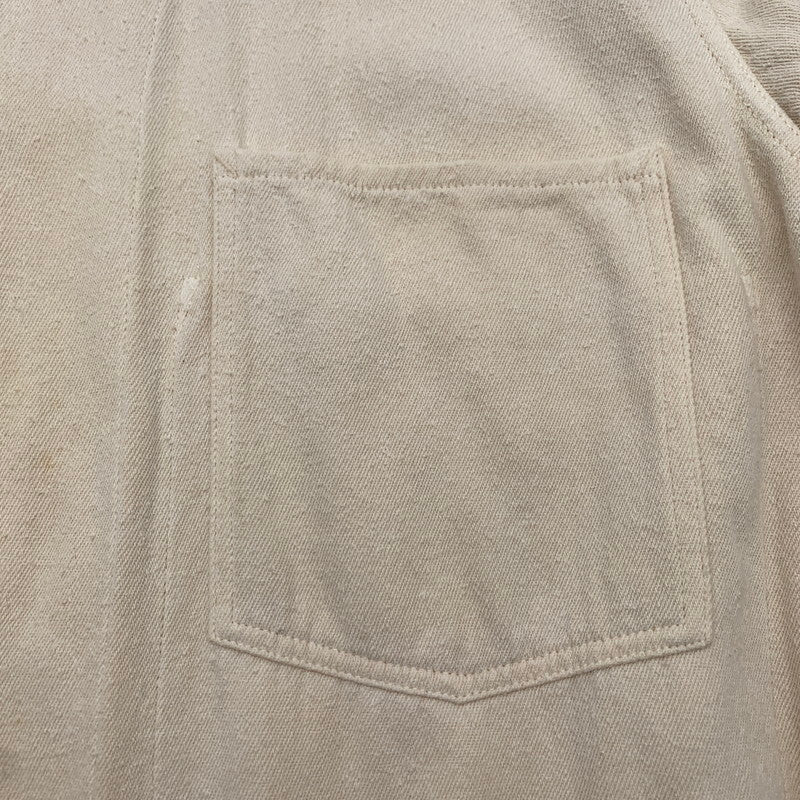 【中古品】【メンズ】 COMOLI コモリ Z01-01025 シルクネプ 1938 ジャケット CREAM SIZE:4 ※汚れ有 140-260814-io-07-fuzh カラー：クリーム 万代Net店