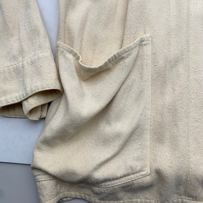 【中古品】【メンズ】 COMOLI コモリ Z01-01025 シルクネプ 1938 ジャケット CREAM SIZE:4 ※汚れ有 140-260814-io-07-fuzh カラー：クリーム 万代Net店
