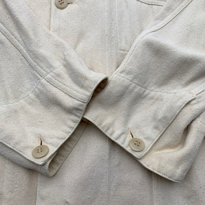 【中古品】【メンズ】 COMOLI コモリ Z01-01025 シルクネプ 1938 ジャケット CREAM SIZE:4 ※汚れ有 140-260814-io-07-fuzh カラー：クリーム 万代Net店