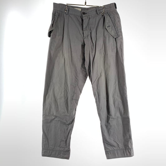 【中古品】【メンズ】 DRIES VAN NOTEN PANTS ドリス・ヴァン・ノッテン パンツ 長ズボン ズボン GRAY SIZE:46 ※黄ばみ・色褪せ・使用感有 152-260814-io-11-fuzh カラー：グレー 万代Net店