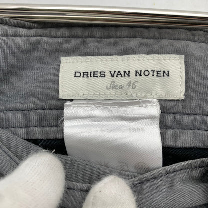 【中古品】【メンズ】 DRIES VAN NOTEN PANTS ドリス・ヴァン・ノッテン パンツ 長ズボン ズボン GRAY SIZE:46 ※黄ばみ・色褪せ・使用感有 152-260814-io-11-fuzh カラー：グレー 万代Net店