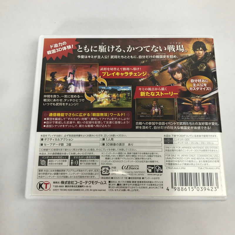 【中古品】 Nintendo 3DS 戦国無双 Chronicle レトロゲーム ゲームソフト 動作確認済 ※汚れあり [CERO区分_B / 12歳以上対象] 030-260816-io-35-fuzh 万代Net店