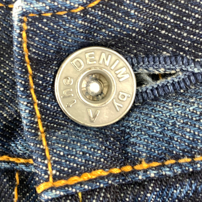 【中古品】【メンズ】 VANQUISH&FRAGMENT ヴァンキッシュ フラグメント MODEL THREE YEARS WASH WIDE STRAIGHT DENIM デニム パンツ ダメージ加工 ストーン ボトムス 古着 151-260813-mh-28-fuzh サイズ：32 カラー：インディゴ 万代Net店