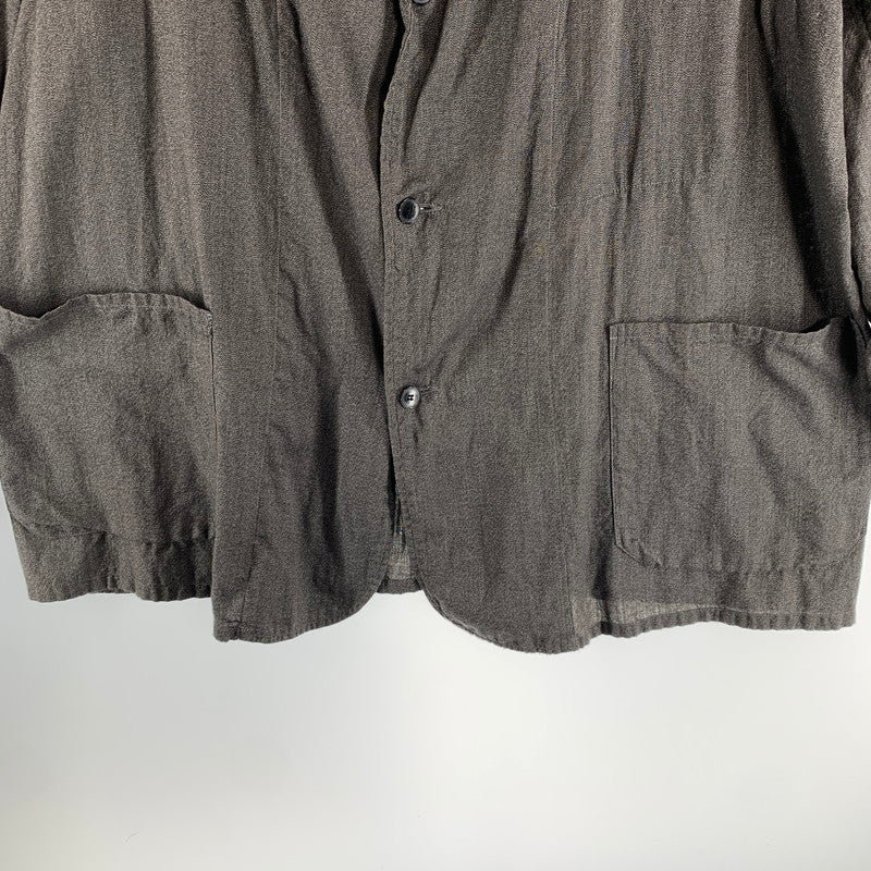 【中古品】【メンズ】 COMOLI コモリ V01-01020 ヨリ杢 ジャケット アウター コート 古着 ポケットリペア有 140-260813-mh-18-fuzh サイズ：2 カラー：チャコール 万代Net店