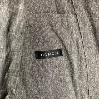 【中古品】【メンズ】 COMOLI コモリ V01-01020 ヨリ杢 ジャケット アウター コート 古着 ポケットリペア有 140-260813-mh-18-fuzh サイズ：2 カラー：チャコール 万代Net店