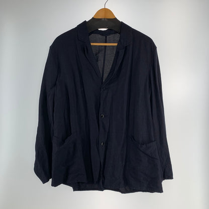 【中古品】【メンズ】 COMOLI コモリ R01-01008 20SS ヴィスコース リネン ジャケット アウター コート 古着 140-260813-mh-19-fuzh サイズ：1 カラー：ネイビー 万代Net店