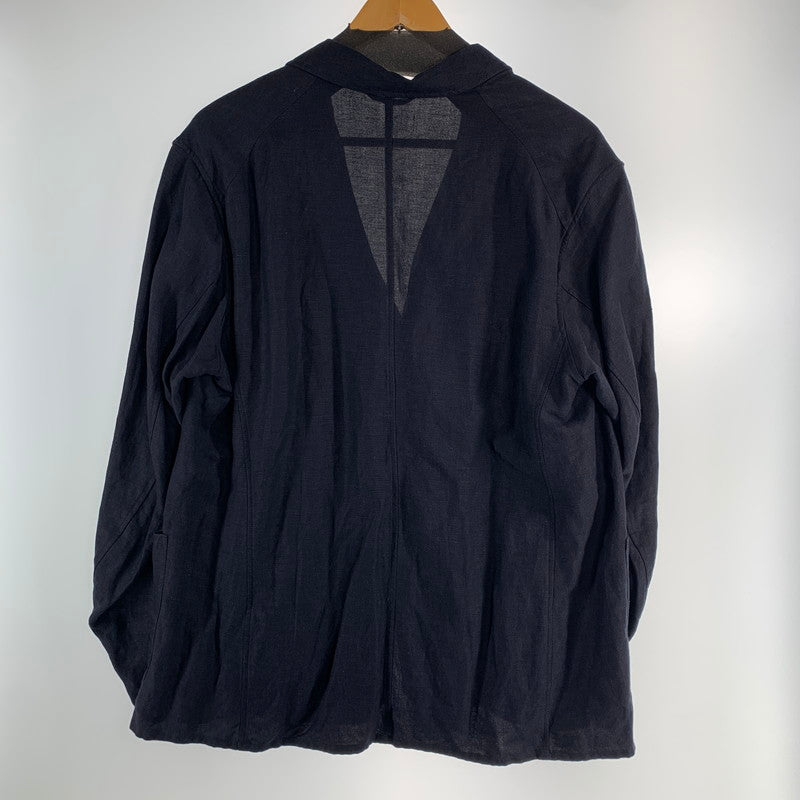 【中古品】【メンズ】 COMOLI コモリ R01-01008 20SS ヴィスコース リネン ジャケット アウター コート 古着 140-260813-mh-19-fuzh サイズ：1 カラー：ネイビー 万代Net店