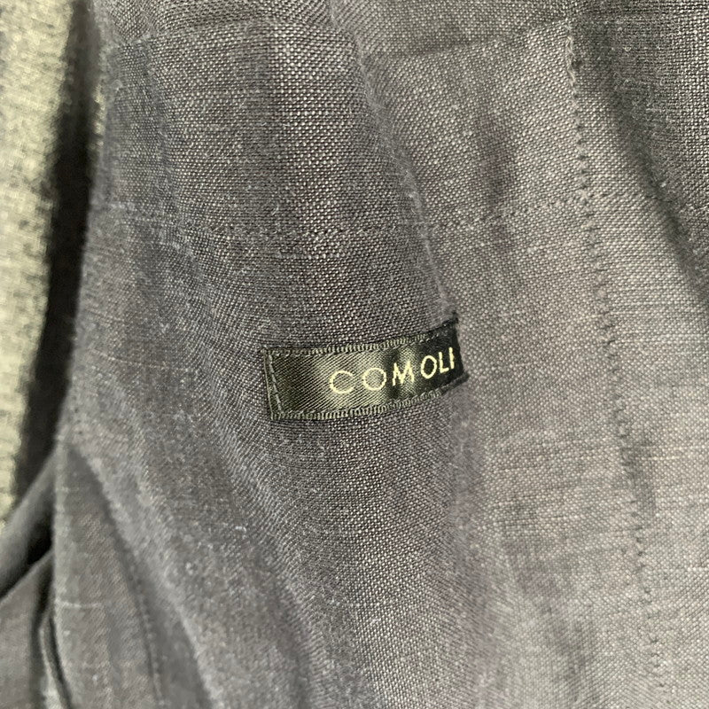 【中古品】【メンズ】 COMOLI コモリ R01-01008 20SS ヴィスコース リネン ジャケット アウター コート 古着 140-260813-mh-19-fuzh サイズ：1 カラー：ネイビー 万代Net店