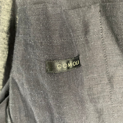 【中古品】【メンズ】 COMOLI コモリ R01-01008 20SS ヴィスコース リネン ジャケット アウター コート 古着 140-260813-mh-19-fuzh サイズ：1 カラー：ネイビー 万代Net店