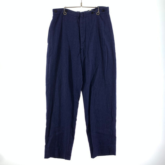 【中古品】【メンズ】 COMOLI コモリ T01-03018 バックストラップパンツ ズボン ボトムス BLUE 21SS SIZE:2 151-260813-mh-35-fuzh サイズ：2 カラー：ブルー 万代Net店