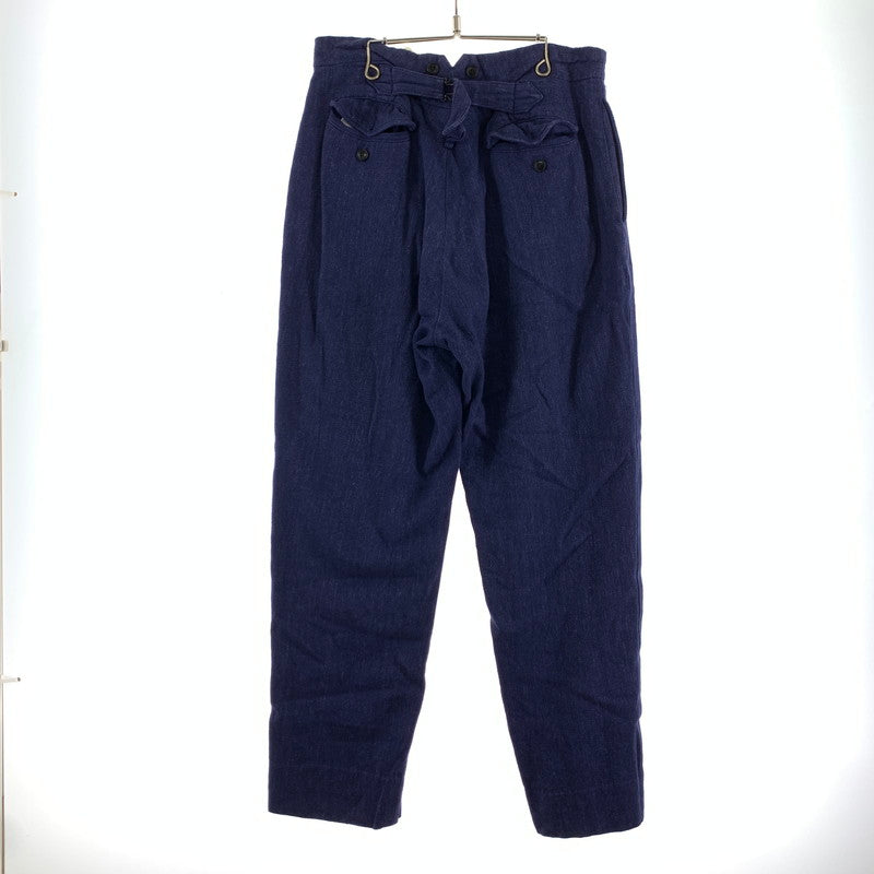 【中古品】【メンズ】 COMOLI コモリ T01-03018 バックストラップパンツ ズボン ボトムス BLUE 21SS SIZE:2 151-260813-mh-35-fuzh サイズ：2 カラー：ブルー 万代Net店