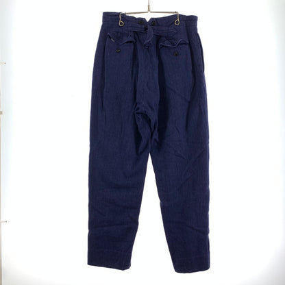 【中古品】【メンズ】 COMOLI コモリ T01-03018 バックストラップパンツ ズボン ボトムス BLUE 21SS SIZE:2 151-260813-mh-35-fuzh サイズ：2 カラー：ブルー 万代Net店