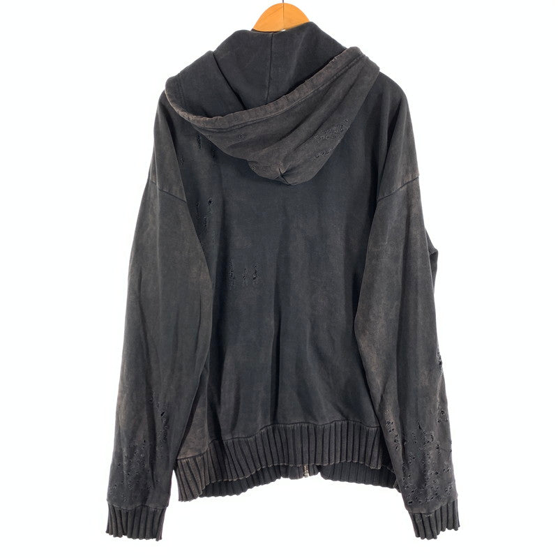 【中古品】【メンズ】 DIESEL ディーゼル ZIP UP PARKA ジップアップパーカー 141-260815-gm-42-fuzh サイズ：XL カラー：ブラック 万代Net店