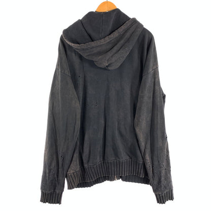 【中古品】【メンズ】 DIESEL ディーゼル ZIP UP PARKA ジップアップパーカー 141-260815-gm-42-fuzh サイズ：XL カラー：ブラック 万代Net店