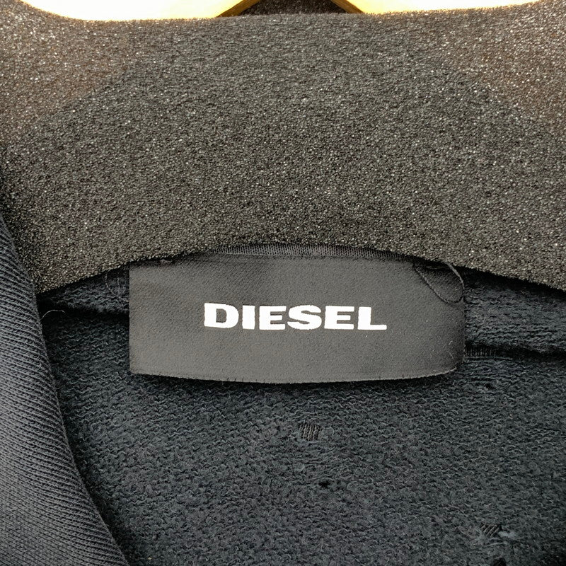【中古品】【メンズ】 DIESEL ディーゼル ZIP UP PARKA ジップアップパーカー 141-260815-gm-42-fuzh サイズ：XL カラー：ブラック 万代Net店