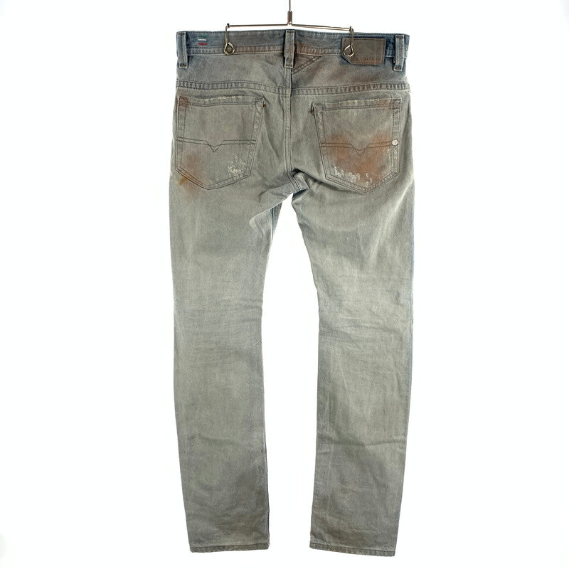 【中古品】【メンズ】 DIESEL ディーゼル THAVAR SLIM SKINNY DENIM PANT スキニーデニムパンツ ジーンズ ボトムス 152-260815-gm-63-fuzh サイズ：30×30 カラー：ライトブルー 万代Net店