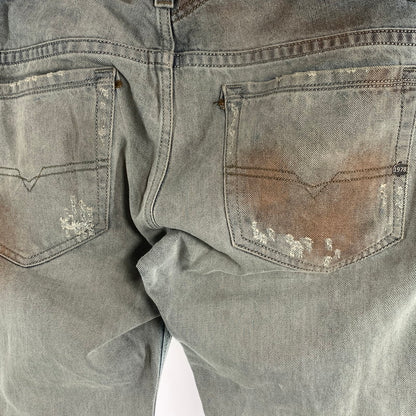 【中古品】【メンズ】 DIESEL ディーゼル THAVAR SLIM SKINNY DENIM PANT スキニーデニムパンツ ジーンズ ボトムス 152-260815-gm-63-fuzh サイズ：30×30 カラー：ライトブルー 万代Net店