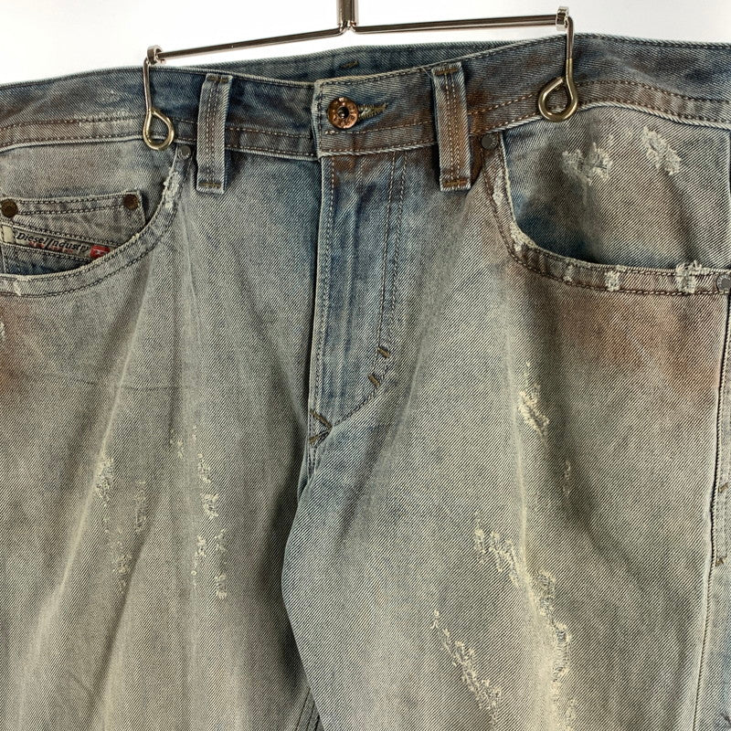 【中古品】【メンズ】 DIESEL ディーゼル THAVAR SLIM SKINNY DENIM PANT スキニーデニムパンツ ジーンズ ボトムス 152-260815-gm-63-fuzh サイズ：30×30 カラー：ライトブルー 万代Net店