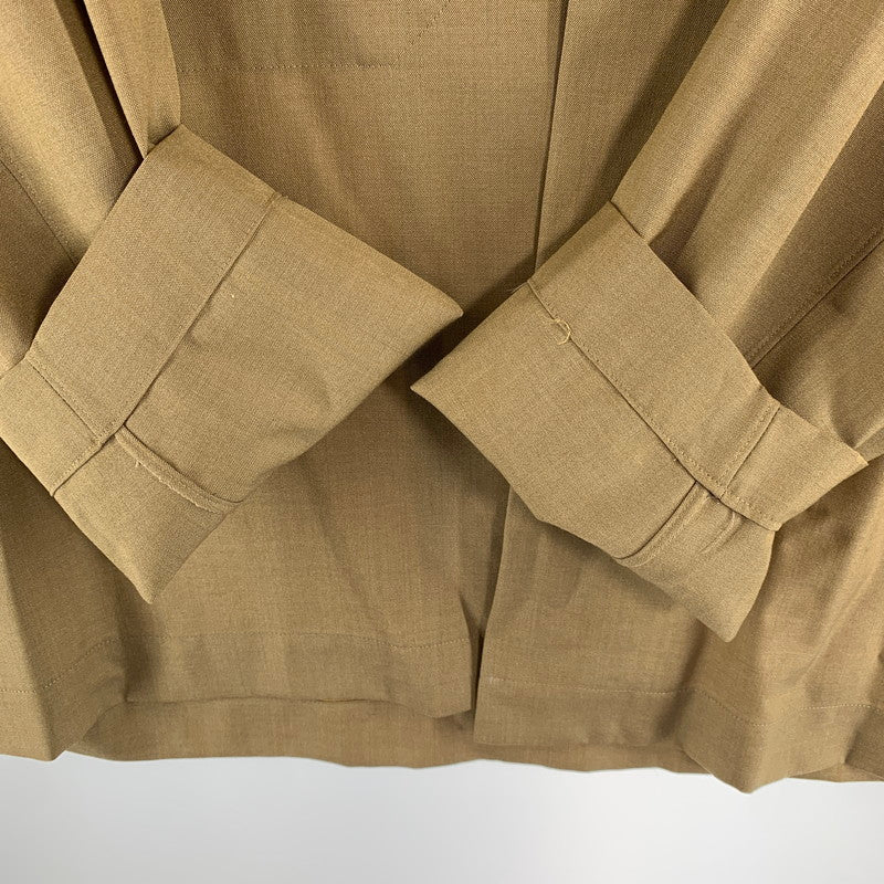 【中古品】【メンズ】 AURALEE オーラリー A95B01WT SILK TROPICAL SHIRTS JACKET シャツ ブルゾン 長袖 ジャケット アウター 古着 140-260813-mh-15-fuzh サイズ：3 カラー：ブラウン 万代Net店