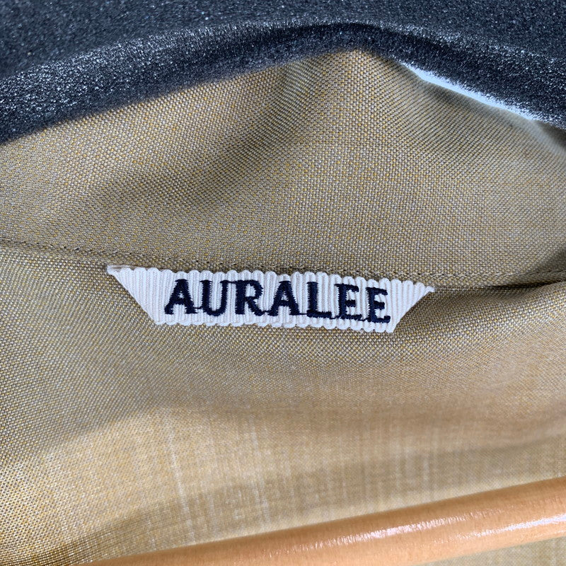 【中古品】【メンズ】 AURALEE オーラリー A95B01WT SILK TROPICAL SHIRTS JACKET シャツ ブルゾン 長袖 ジャケット アウター 古着 140-260813-mh-15-fuzh サイズ：3 カラー：ブラウン 万代Net店