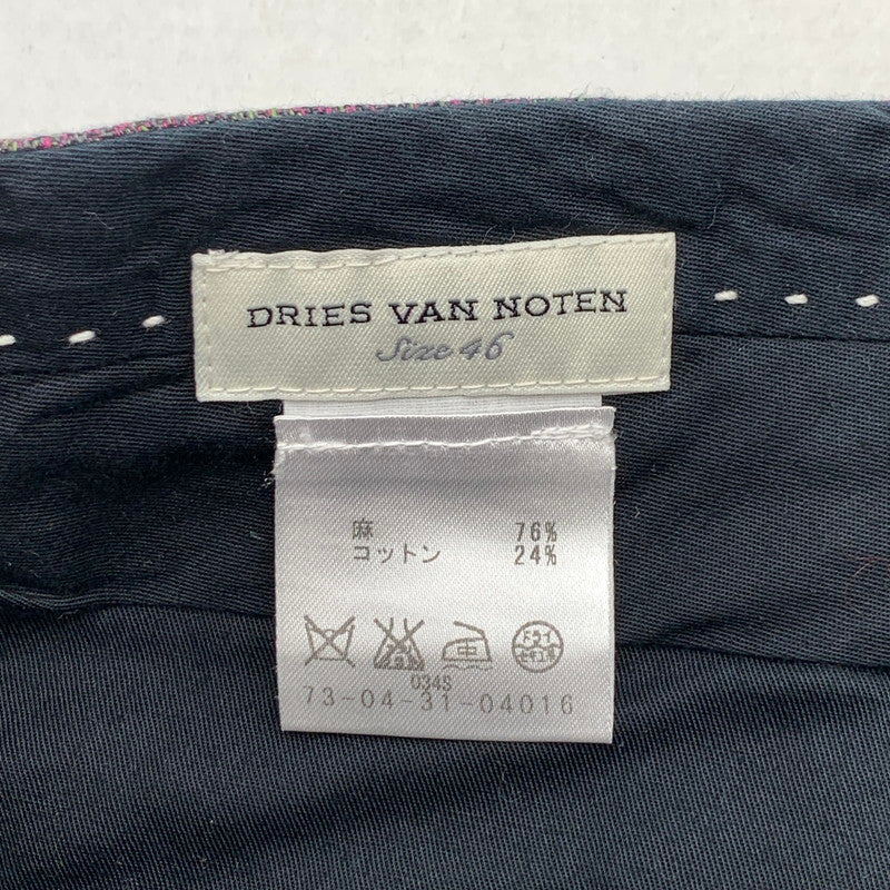 【中古品】【メンズ】 DRIES VAN NOTEN ドリスヴァンノッテン PANTS パンツ ボトムス ブランド 古着 152-260815-gm-62-fuzh サイズ：46 カラー：パープル 万代Net店