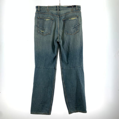 【中古品】【メンズ】 BALENCIAGA バレンシアガ JP57 2022 01305 DENIM PANTS デニムパンツ ズボン ジーンズ ジーパン ボトムス ライトブルー SIZE:32 ※裾汚れ有 152-260813-mh-31-fuzh サイズ：32 カラー：ライトブルー 万代Net店