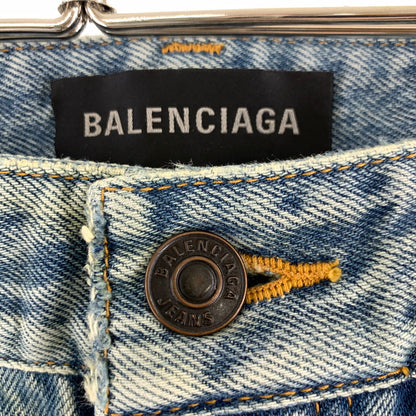 【中古品】【メンズ】 BALENCIAGA バレンシアガ JP57 2022 01305 DENIM PANTS デニムパンツ ズボン ジーンズ ジーパン ボトムス ライトブルー SIZE:32 ※裾汚れ有 152-260813-mh-31-fuzh サイズ：32 カラー：ライトブルー 万代Net店