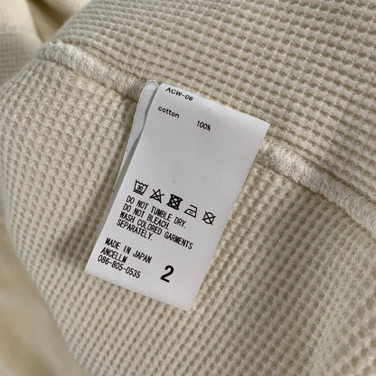 【中古品】【メンズ】 ANCELLM アンセルム 086-805-0535 SWEAT ZIPUP JACKET スウェット ジップアップ ジャケット アウター コート 古着 140-260813-mh-06-fuzh サイズ：2 カラー：杢クリーム 万代Net店