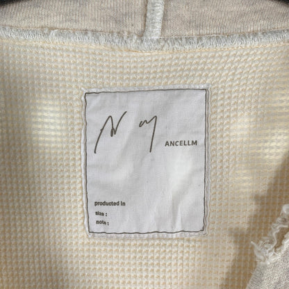 【中古品】【メンズ】 ANCELLM アンセルム 086-805-0535 SWEAT ZIPUP JACKET スウェット ジップアップ ジャケット アウター コート 古着 140-260813-mh-06-fuzh サイズ：2 カラー：杢クリーム 万代Net店