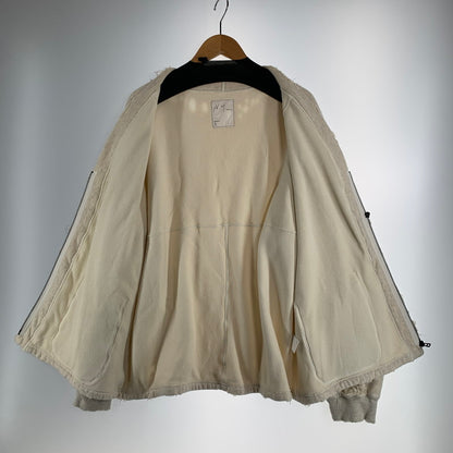 【中古品】【メンズ】 ANCELLM アンセルム 086-805-0535 SWEAT ZIPUP JACKET スウェット ジップアップ ジャケット アウター コート 古着 140-260813-mh-06-fuzh サイズ：2 カラー：杢クリーム 万代Net店