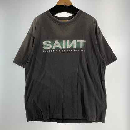 【中古品】【メンズ】 SAINT MICHAEL セントマイケル SM-YS1-0000-001 SAINT SS TEE 半袖 トップス Tシャツ 古着 タグ付属 140-260813-mh-11-fuzh サイズ：L カラー：ブラック 万代Net店
