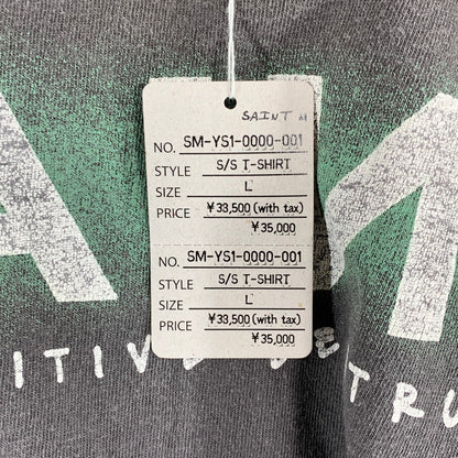 【中古品】【メンズ】 SAINT MICHAEL セントマイケル SM-YS1-0000-001 SAINT SS TEE 半袖 トップス Tシャツ 古着 タグ付属 140-260813-mh-11-fuzh サイズ：L カラー：ブラック 万代Net店