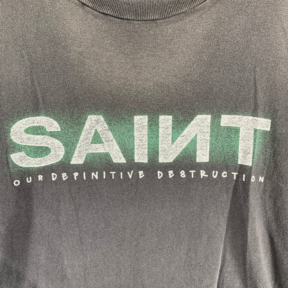 【中古品】【メンズ】 SAINT MICHAEL セントマイケル SM-YS1-0000-001 SAINT SS TEE 半袖 トップス Tシャツ 古着 タグ付属 140-260813-mh-11-fuzh サイズ：L カラー：ブラック 万代Net店