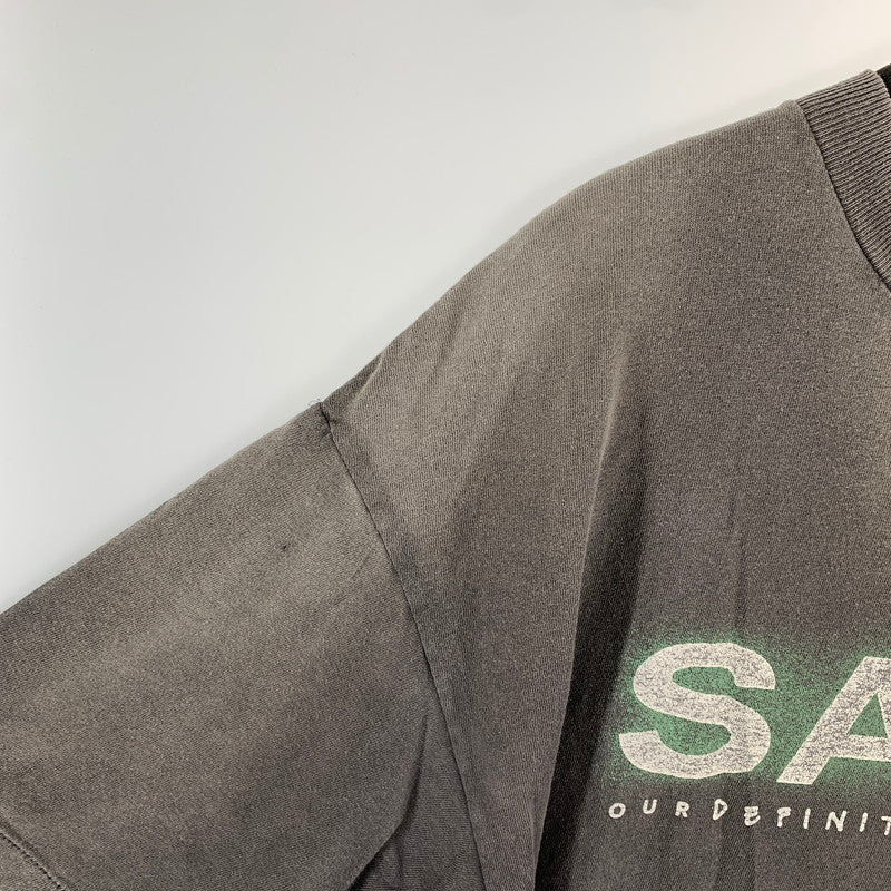 【中古品】【メンズ】 SAINT MICHAEL セントマイケル SM-YS1-0000-001 SAINT SS TEE 半袖 トップス Tシャツ 古着 タグ付属 140-260813-mh-11-fuzh サイズ：L カラー：ブラック 万代Net店