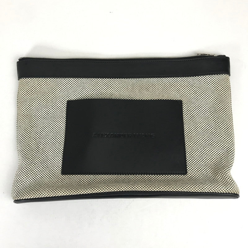 【中古品】【レディース】 ALEXANDERWANG アレキサンダーワン クラッチバッグ カバン ※色ムラ有 188-260814-nm-20-fuzh カラー：ブラック 万代Net店