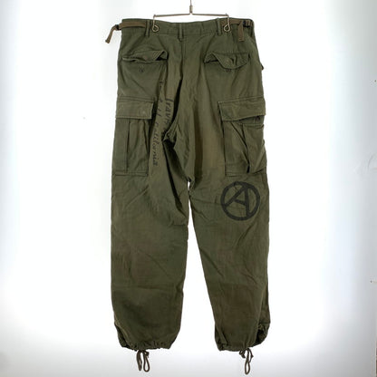 【中古品】【メンズ】 AVIREX アヴィレックス CARGO PANTS カーゴ パンツ ボトムス ズボン 古着 ※ボタン欠品 156-260813-mh-25-fuzh サイズ：M カラー：カーキ 万代Net店