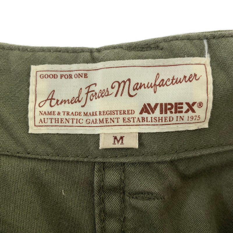 【中古品】【メンズ】 AVIREX アヴィレックス CARGO PANTS カーゴ パンツ ボトムス ズボン 古着 ※ボタン欠品 156-260813-mh-25-fuzh サイズ：M カラー：カーキ 万代Net店